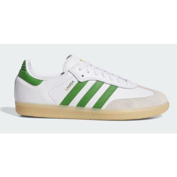 NEW ADIDAS Samba ADV Men's 10, White/Green, JP8522 - Picture 5 of 5